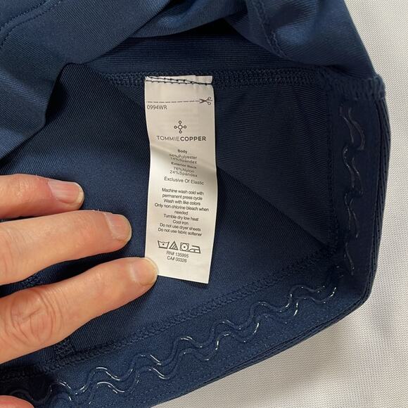 Tommie Copper Lower Back Support Tank Top Dark Navy Size Large - Picture 4 of 7